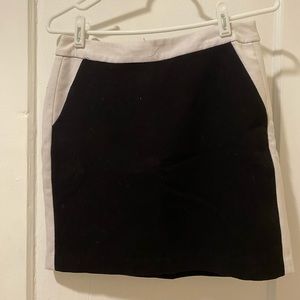 Black and white pencil skirt